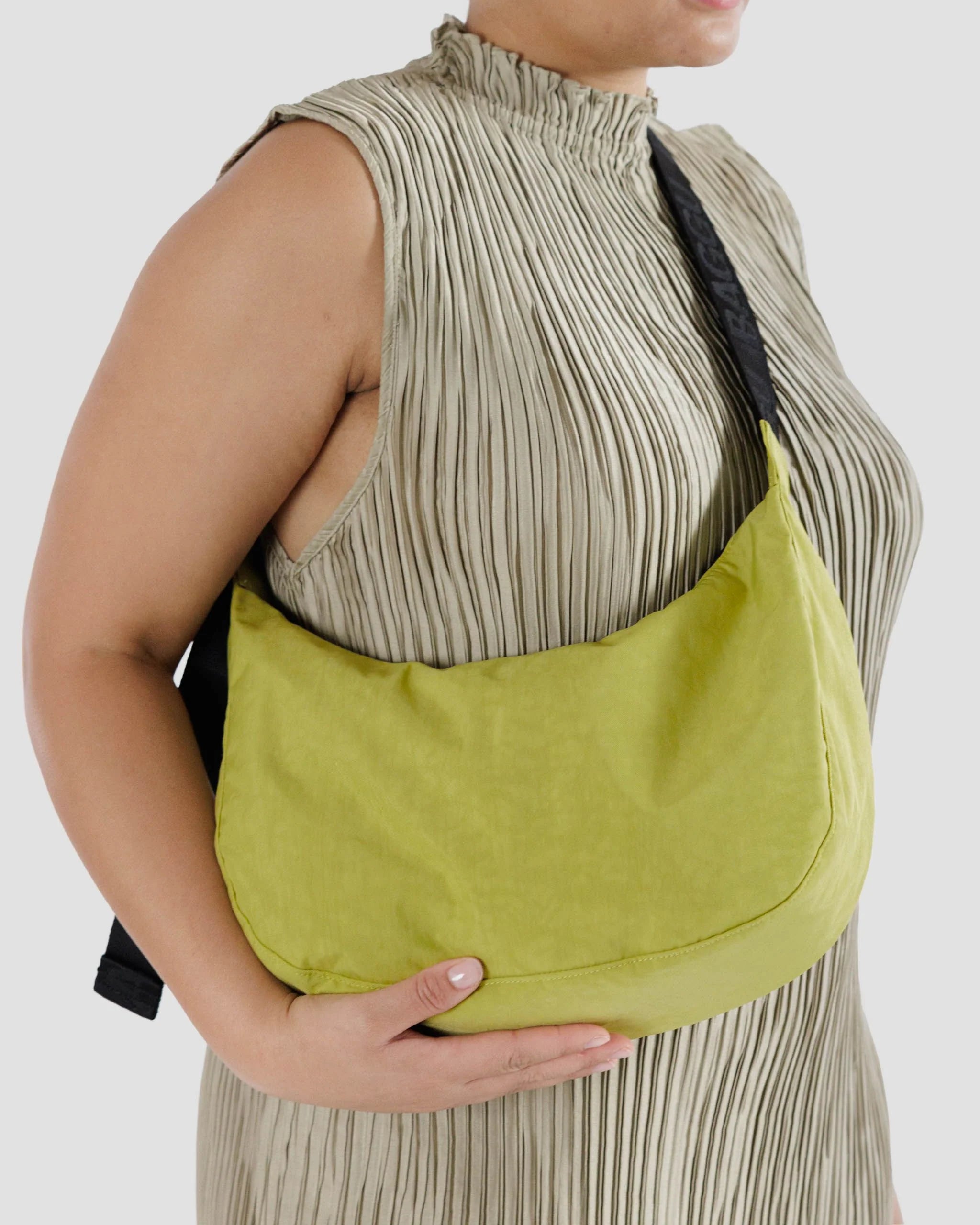 Baggu - Medium Nylon Crescent Bag | Lemongrass