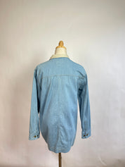 Vintage Blue Denim Top (S/M)
