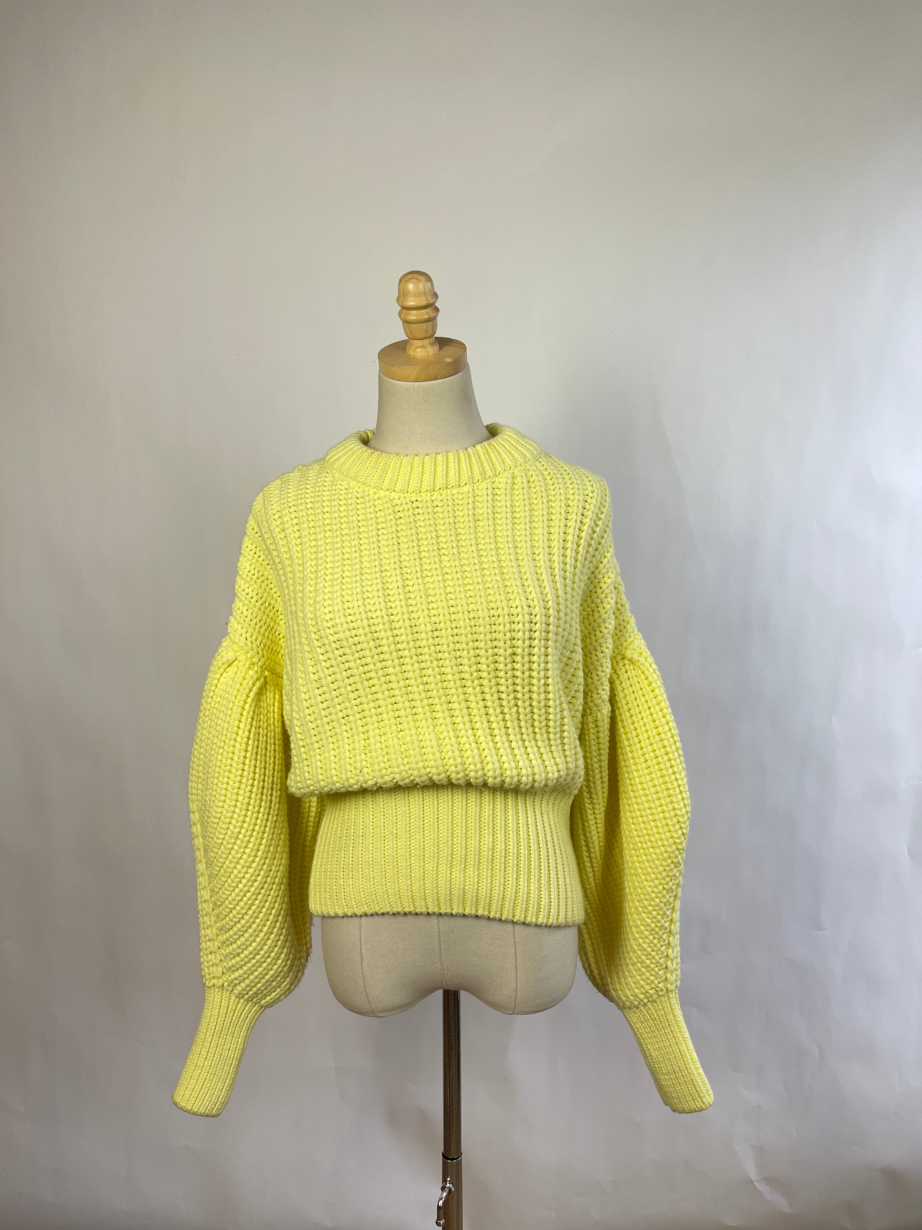 Zara Chunky Yellow Sweater (S)