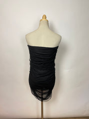 Vintage Vivienne Tam Black Mech Micro Dress (XS)