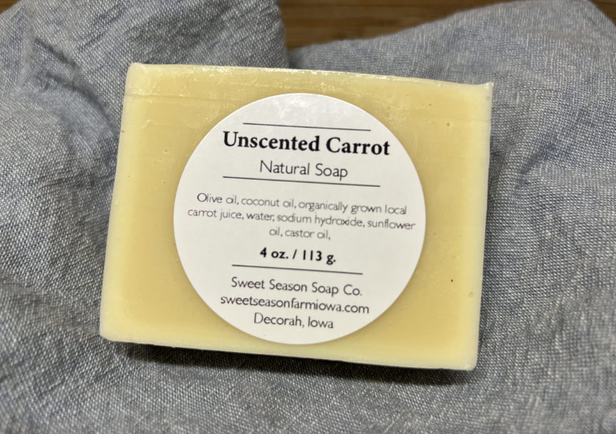 Sweet Season Farm - Natural Soap | Unscented Carrot