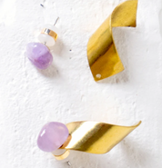 Peter and June - Larchmont Layered Stud | Amethyst