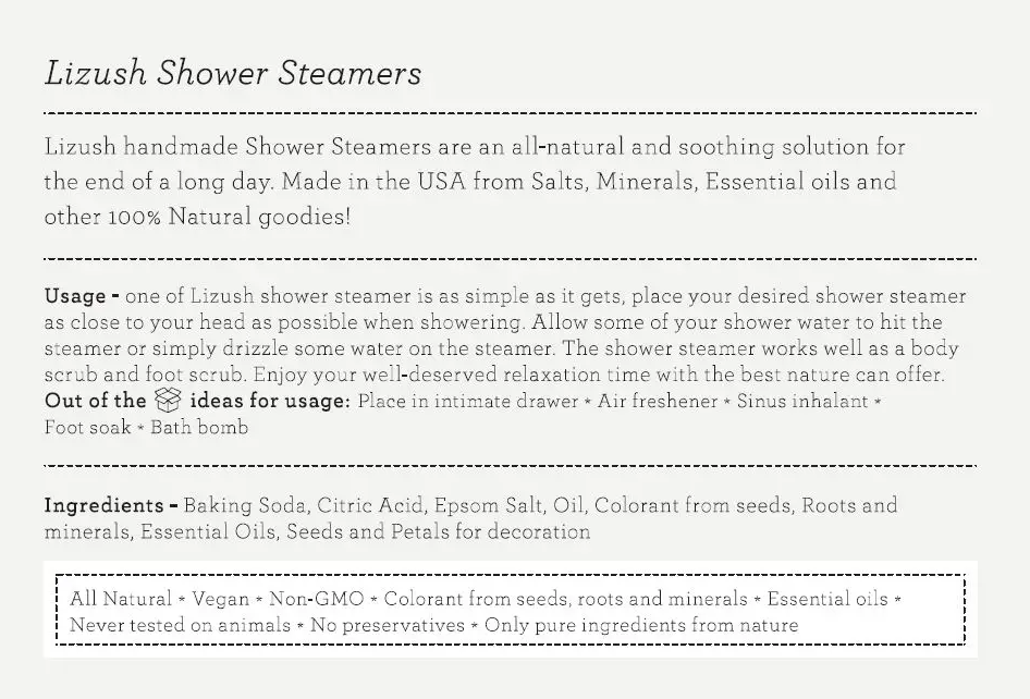 Shower Steamer (8 available scents) *new scents*