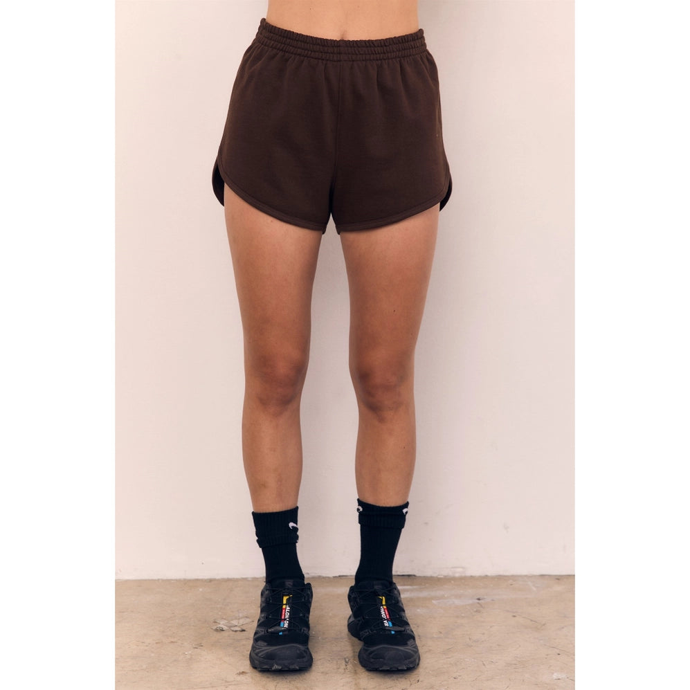 Blank Lab - Fleece Dolphin Shorts | Mocha