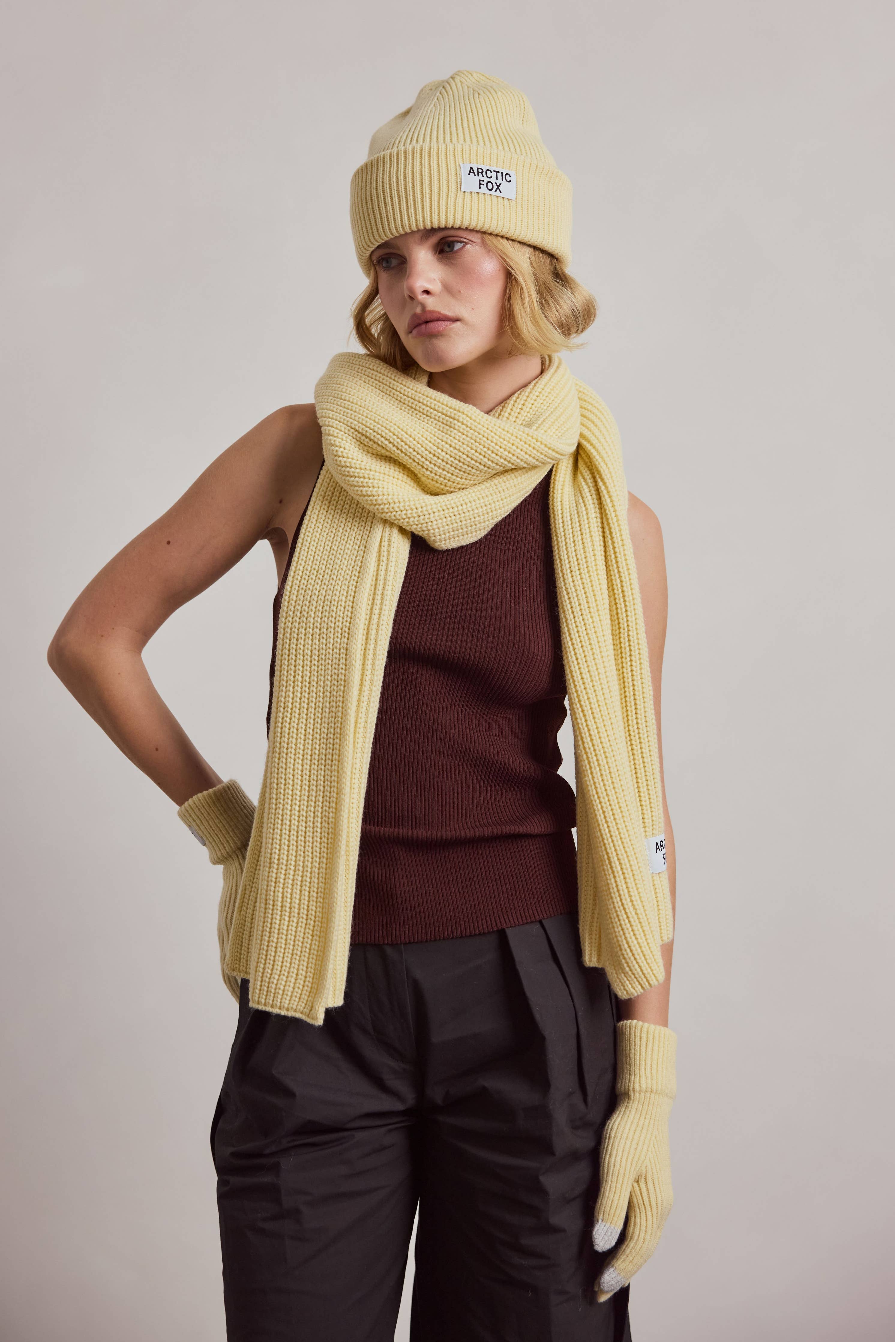 Arctic Fox & Co. - Recycled Bottle Gloves | Wax Paper Yellow