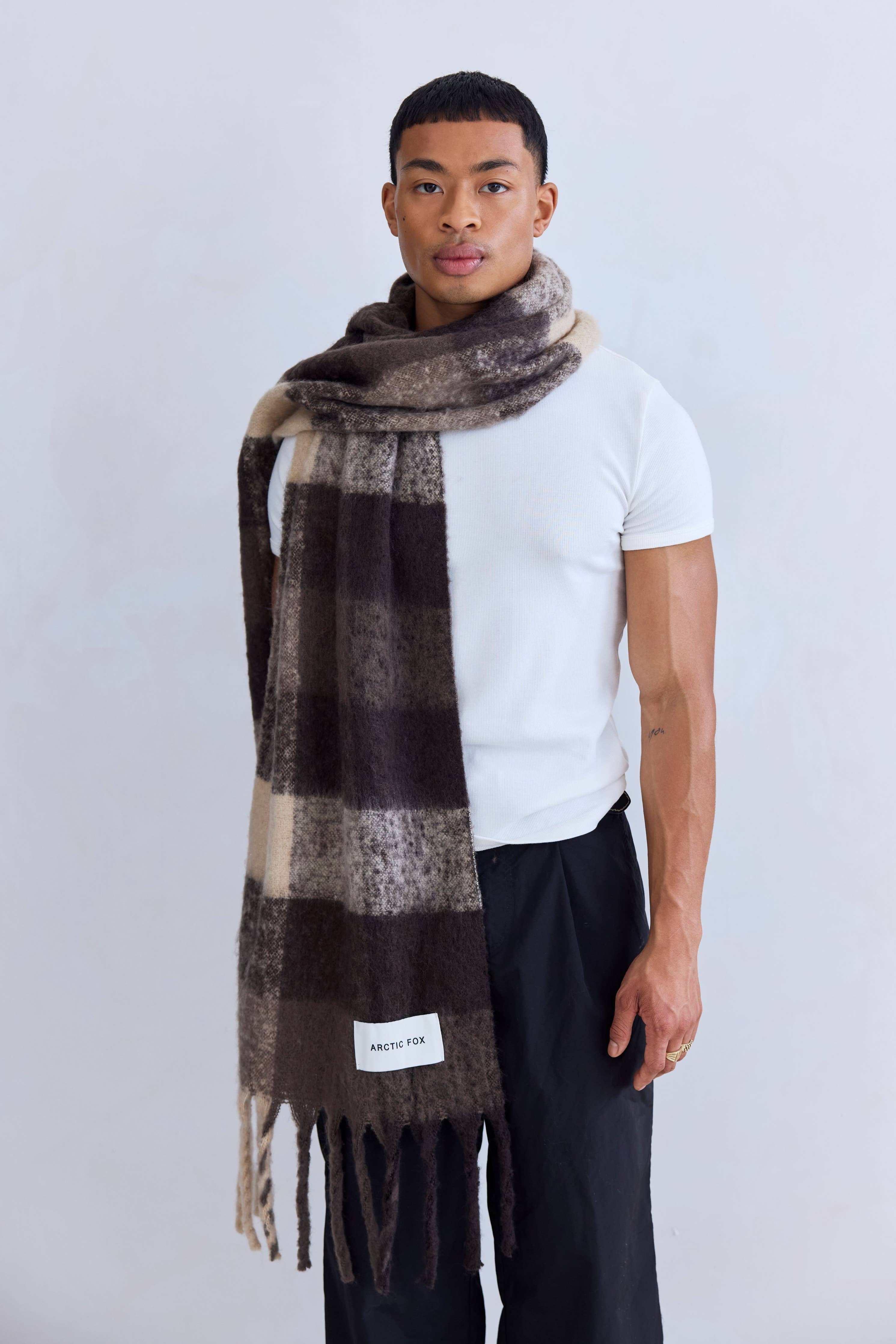 Arctic Fox & Co. - The Reykjavik Scarf | Brown Check