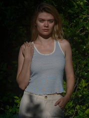 Mollusk - Hemp Tank | Indigo Stripe