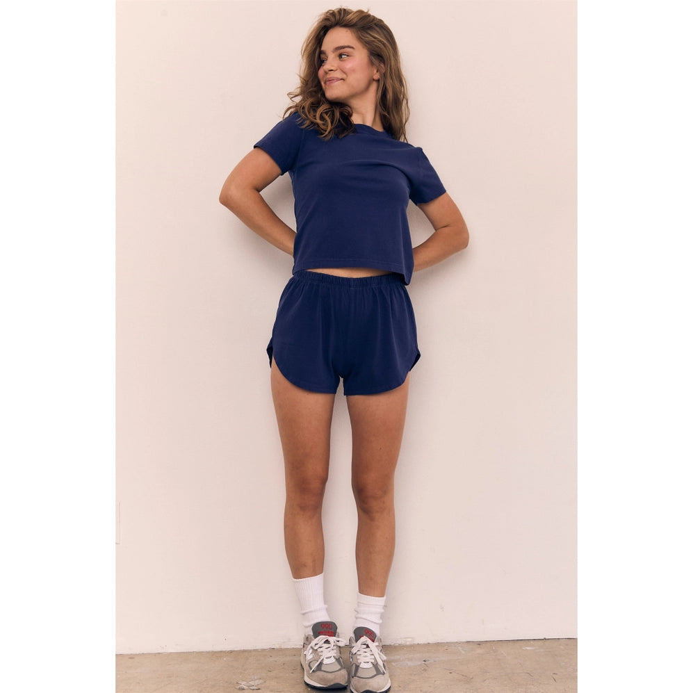 Blank Lab - The Cropped Tee | Navy