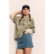 The Blank Lab - Basic Twill Skort | Vintage Blue