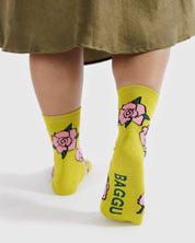 Baggu - Crew Sock | Rose