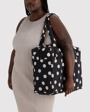 Baggu - Cloud Carry-on | Black and Cream Polka Dot