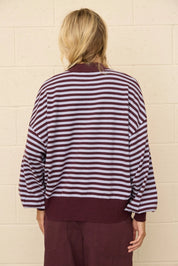 Dottie Dottié Garage - Mock Neck Sweater | Eggplant