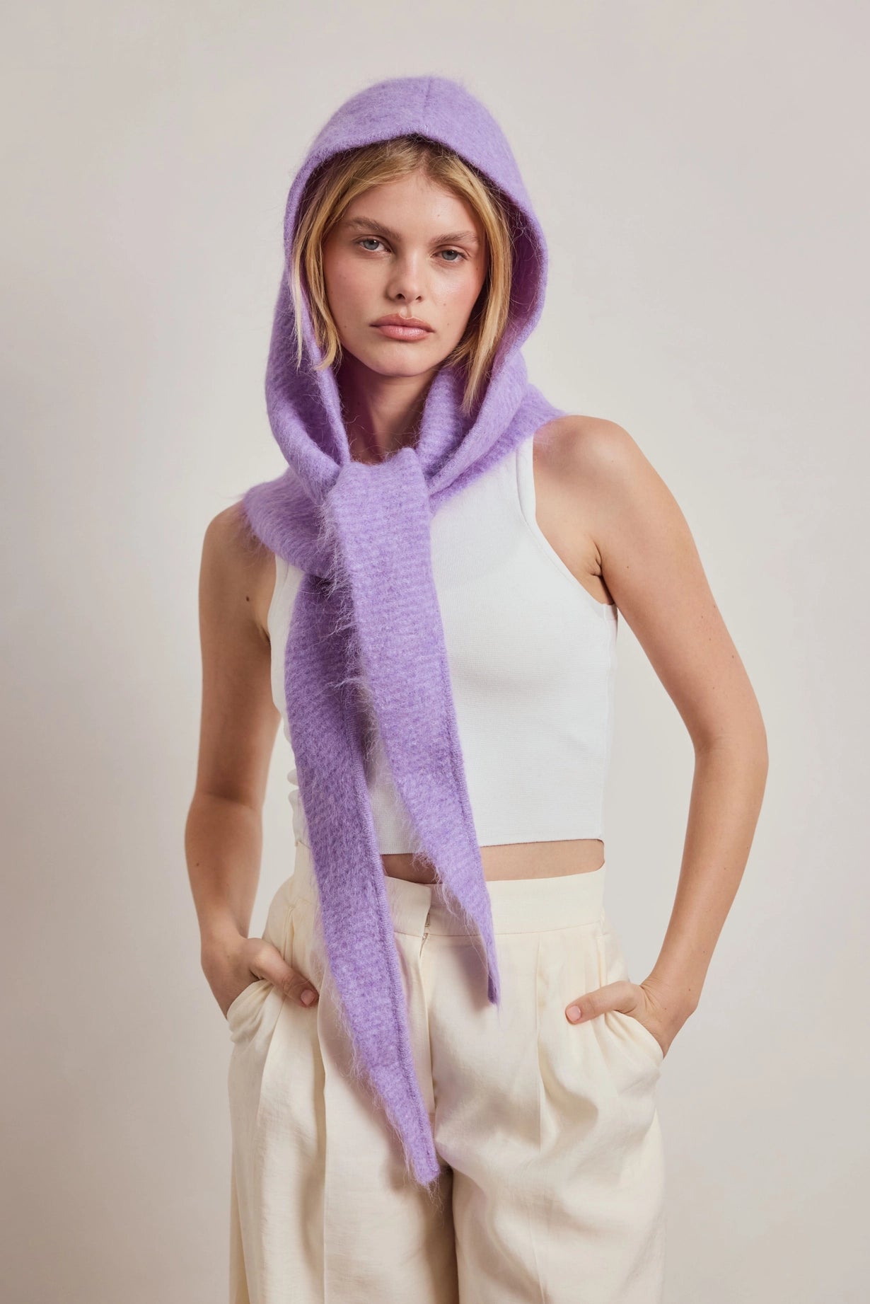 Arctic Fox & Co. - The Alpaca Hooded Scarf | Lavender