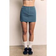 The Blank Lab - Basic Twill Skort | Vintage Blue
