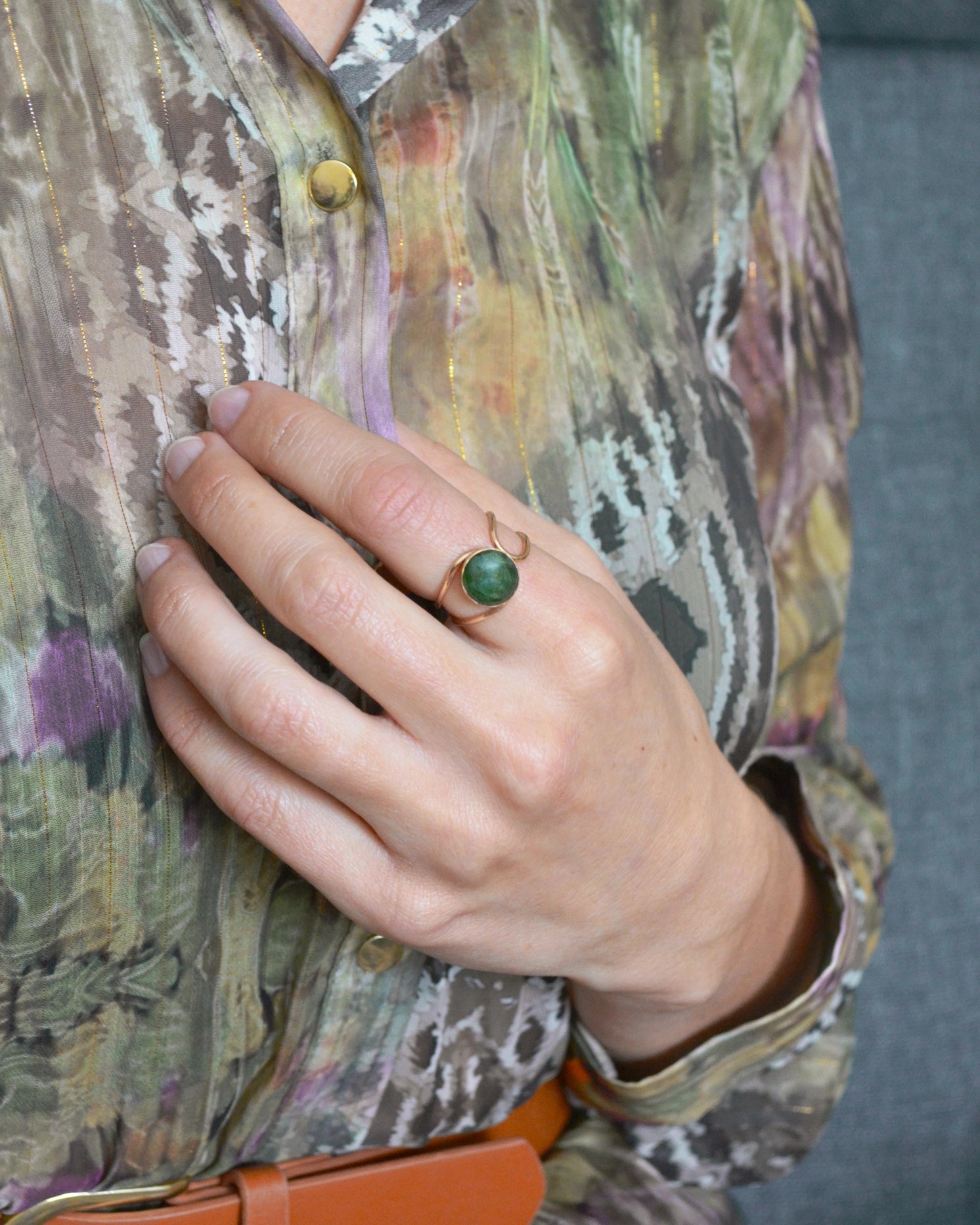 Gem & Blue - Lasso Ring | Jade