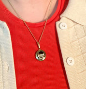 Michelle Starbuck Designs - Poppy Locket Necklace- Black: 20"