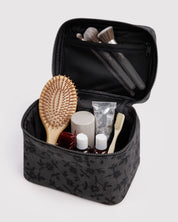 Baggu - Large Cosmetic Case | Charcoal Ditsy Floral