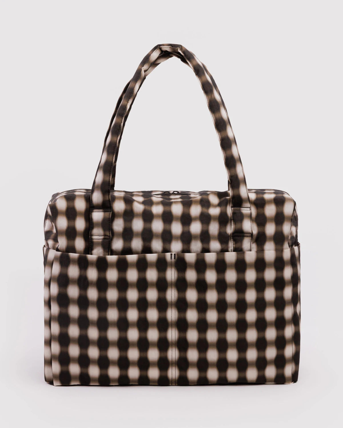 Baggu - Cloud Carry-On | Blurred Gingham Brown