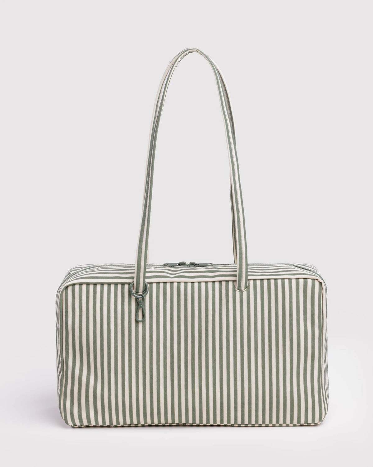 Baggu - Medium Nylon Bowler Bag | Sage Stripe