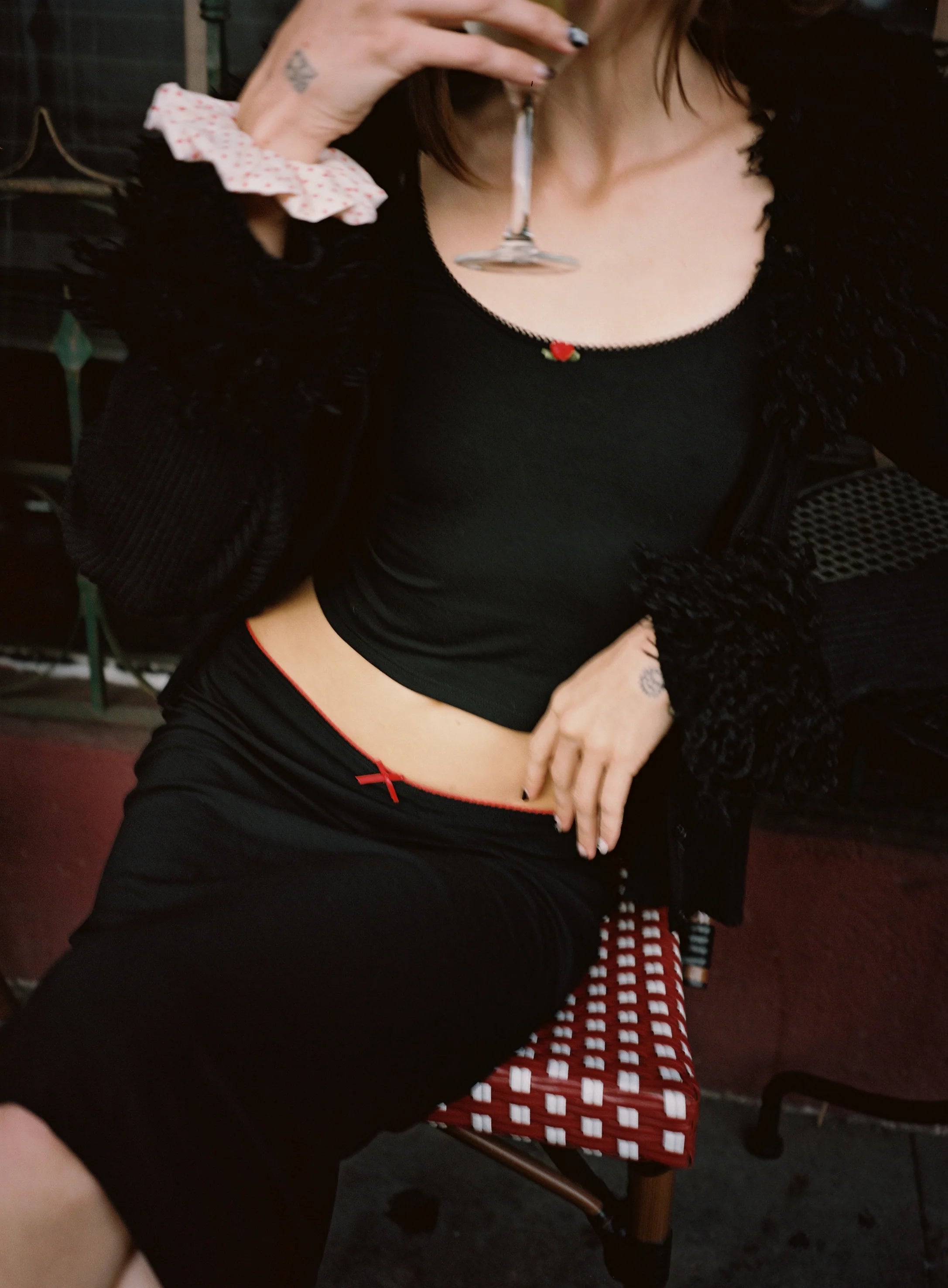 RAT BOI - Bias Midi Tencel Slip Skirt - Onyx