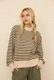 Dottie Dottié Garage - Mock Neck Sweater | Beige