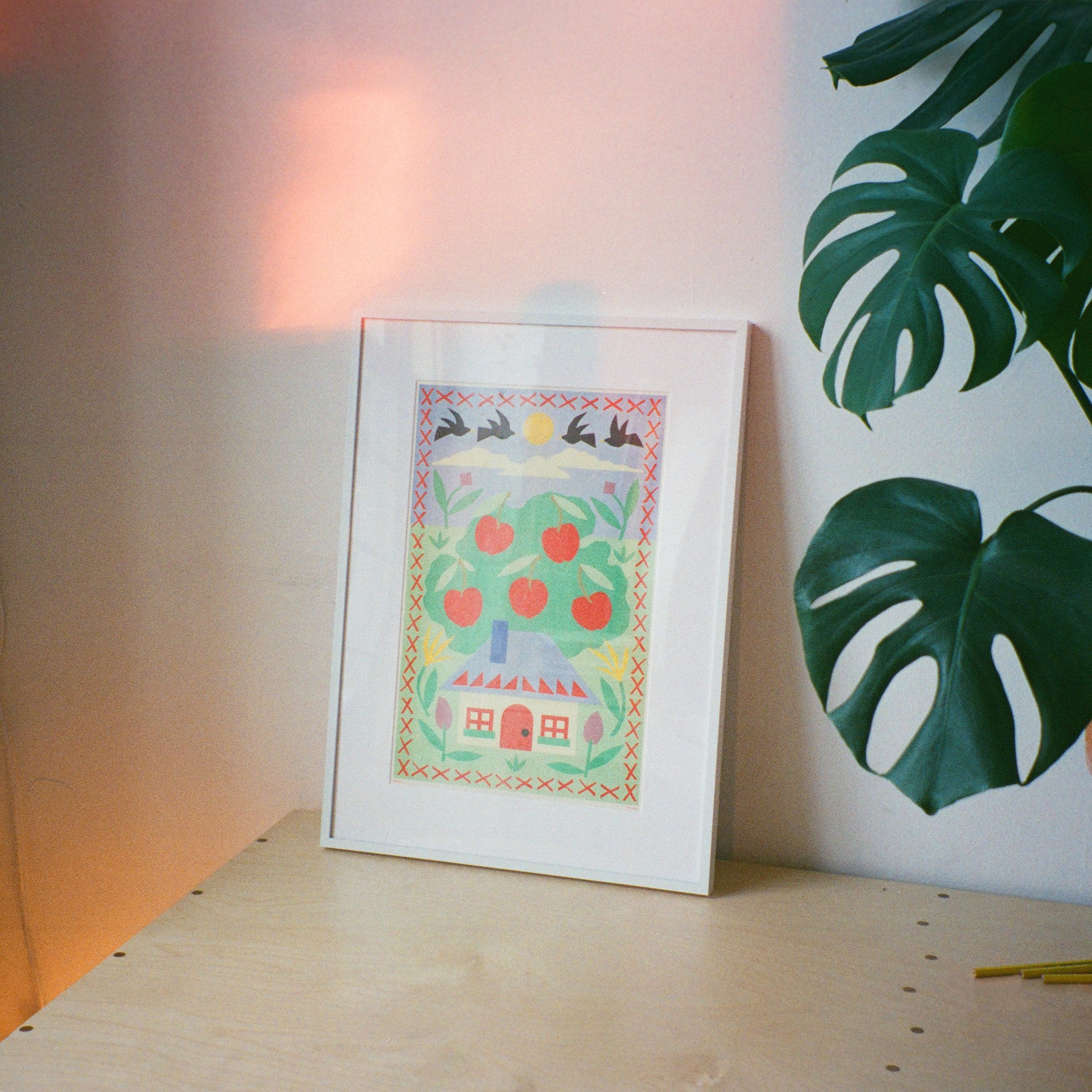 Sunroom - "Cottage" Risograph Print