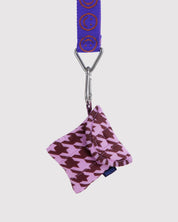 Baggu - Puffy Earbuds Case | Pink Houndstooth