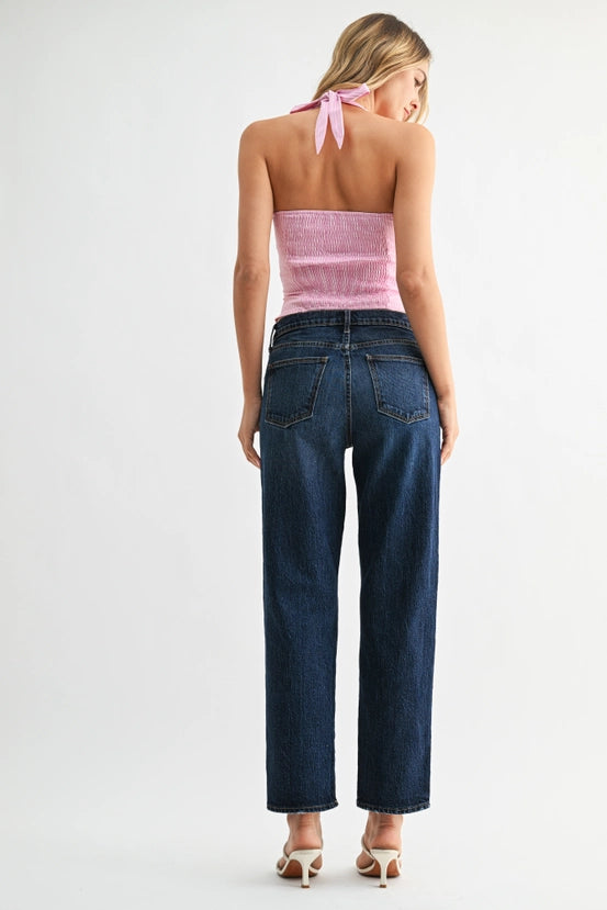 Just Black Denim - Easy Straight Jean | Dark Denim