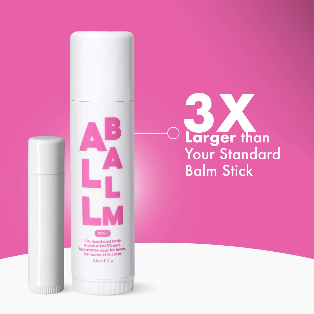 Zizia Botanicals - Giant All Balm Jumbo Stick | Rose