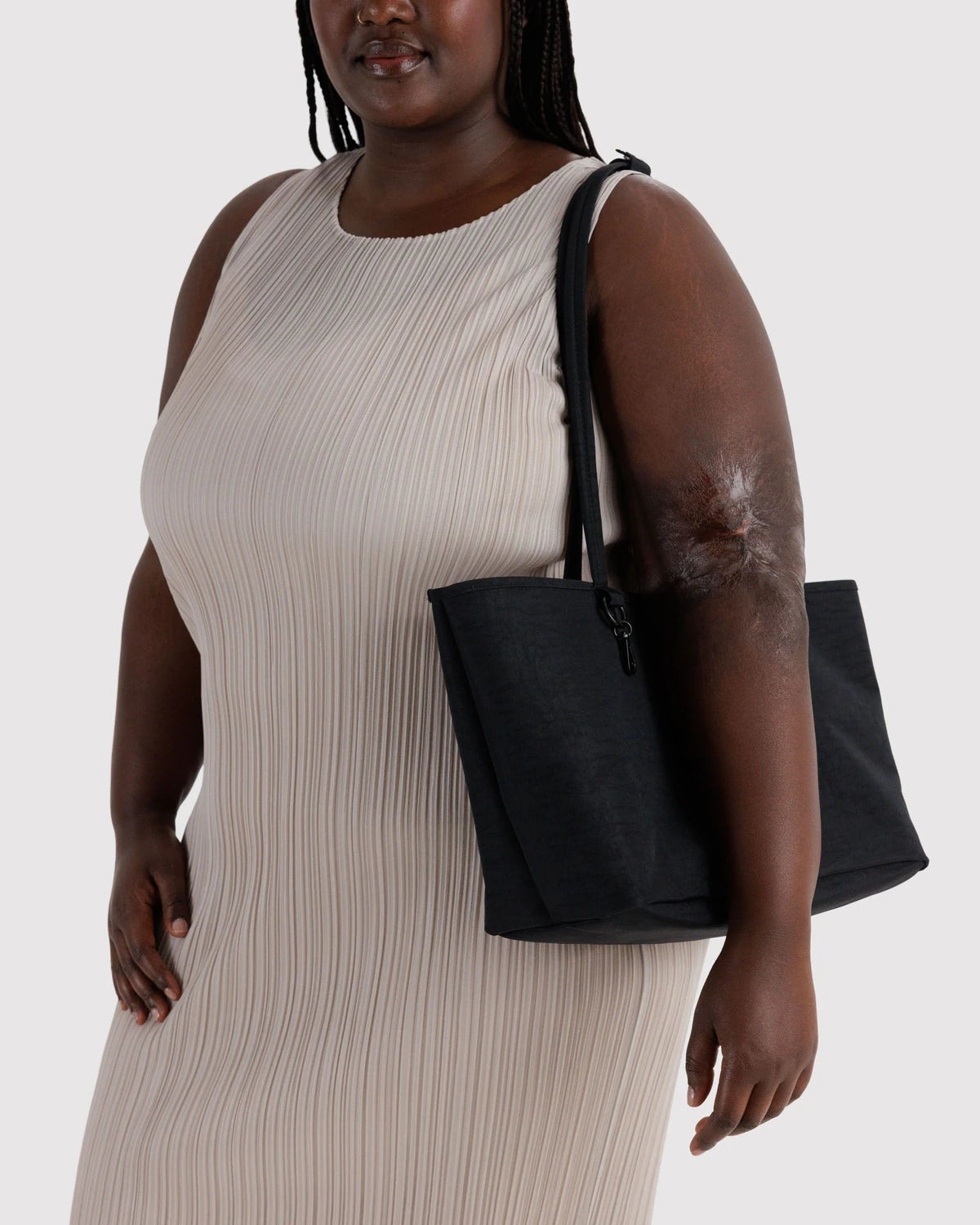 Baggu - Medium Nylon Reversible Tote | Black Mix