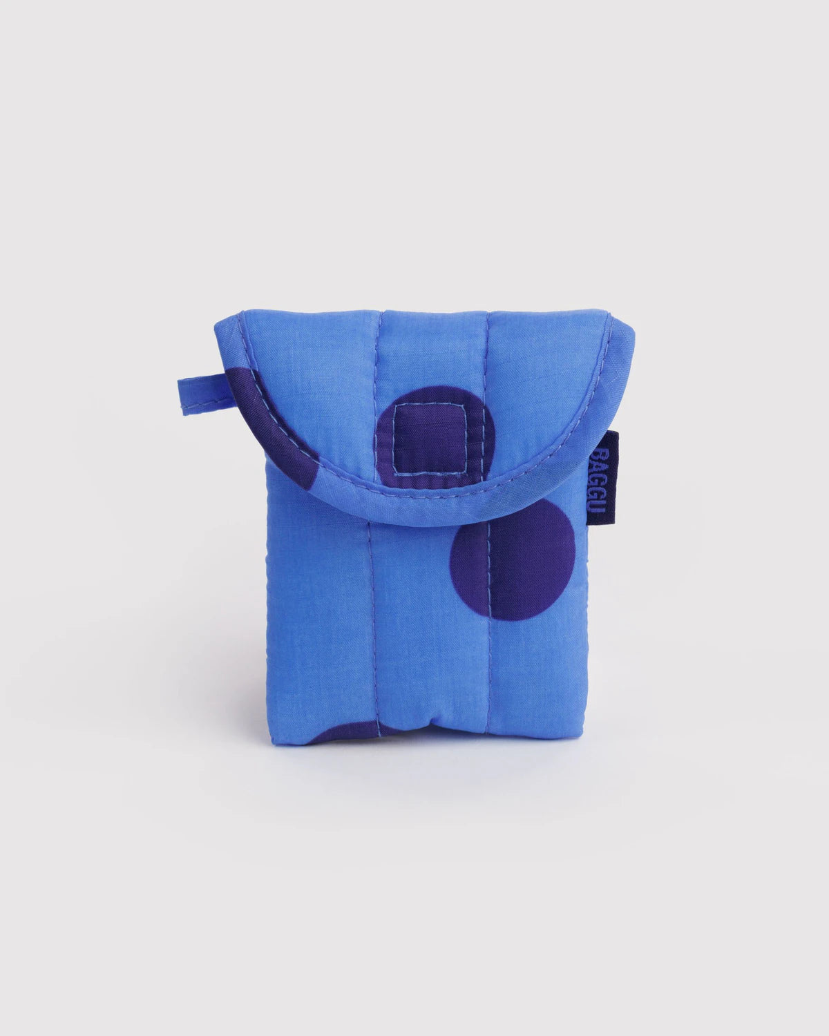 Baggu - Puffy Earbuds Case | Blue Polka Dot