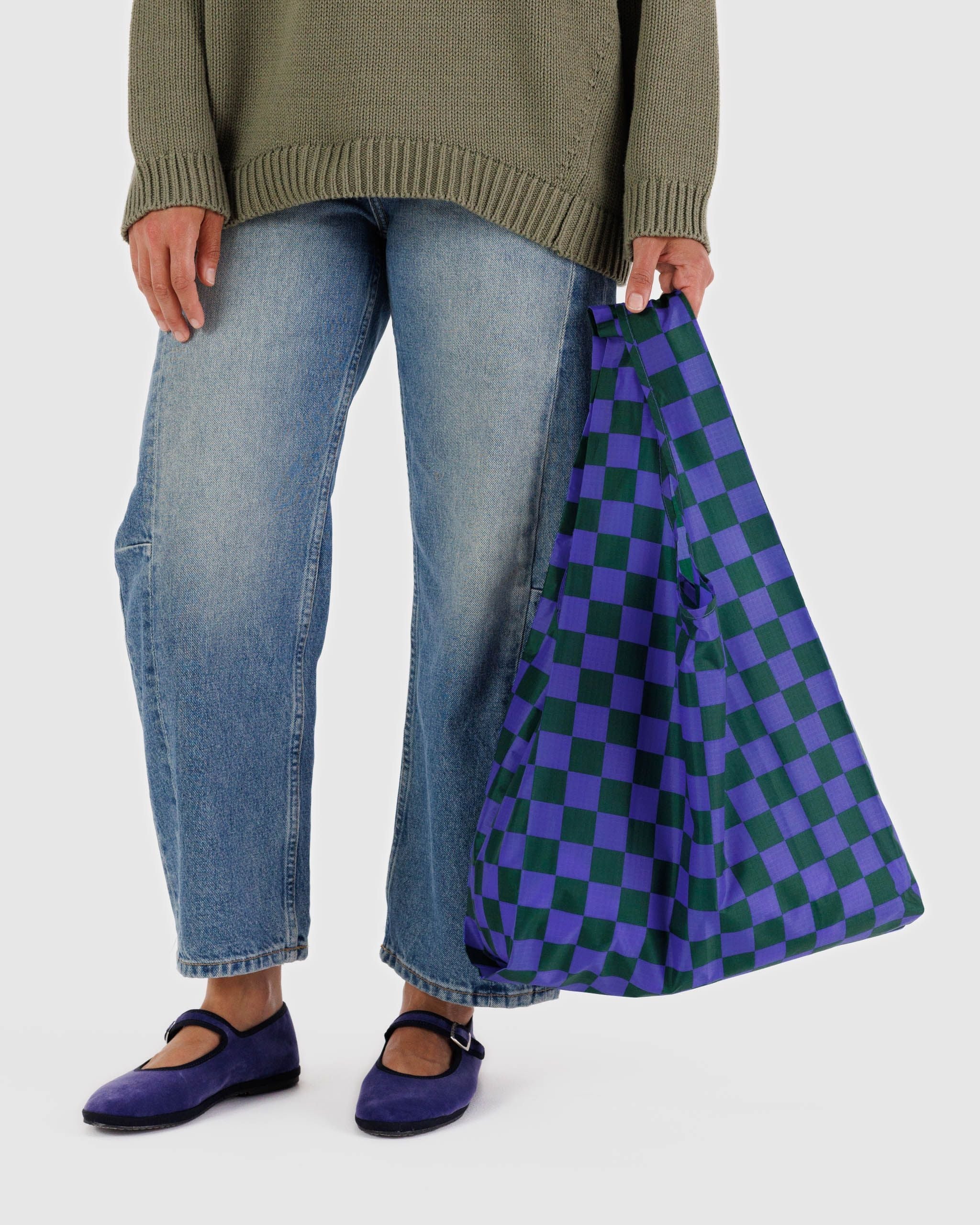 Baggu - Standard Baggu | Iris Green Check