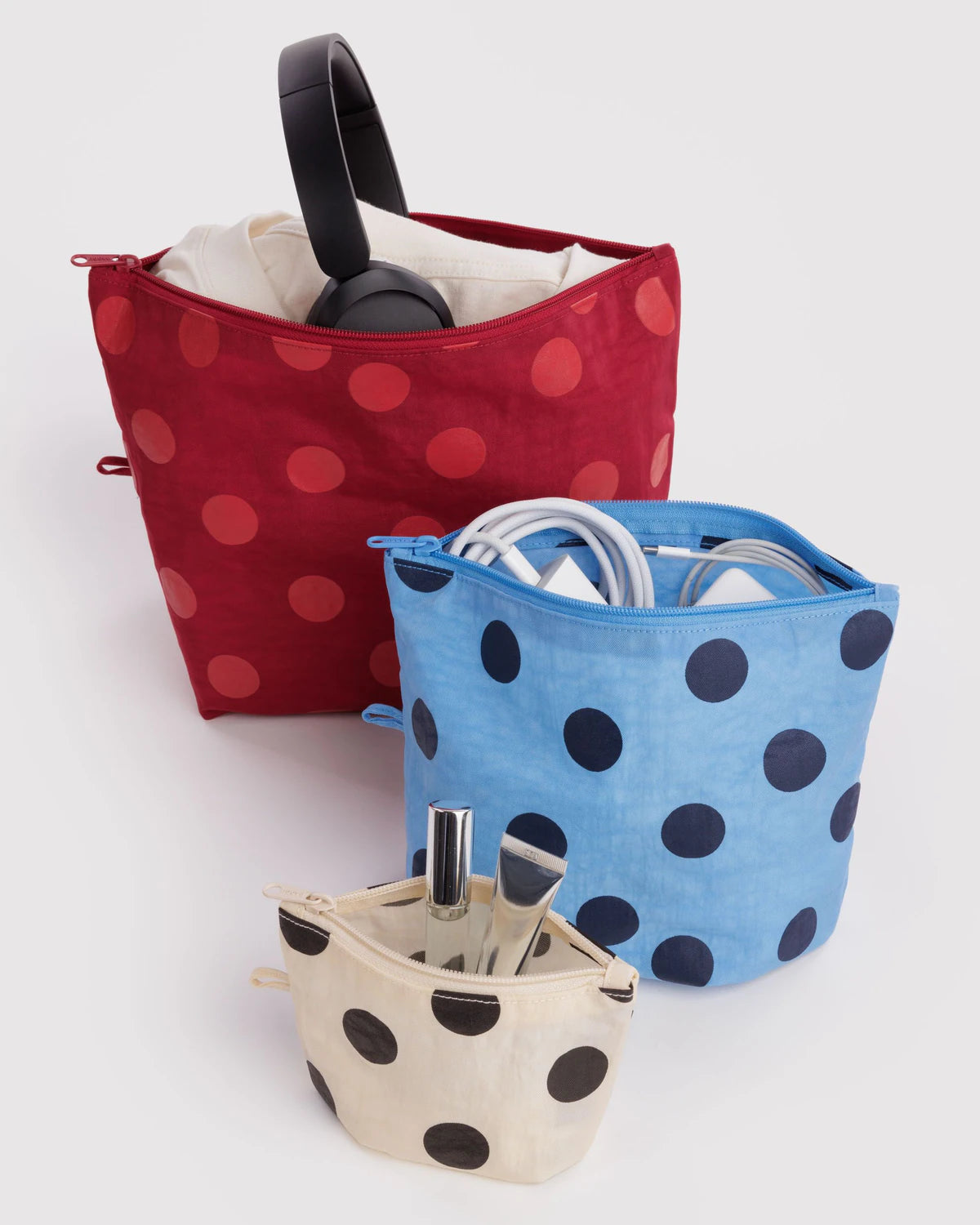 Baggu - Go Pouch Set | Polka Dot Mix
