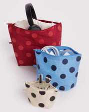 Baggu - Go Pouch Set | Polka Dot Mix
