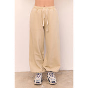Blank Lab - Cotton Terry Wide Jogger Pants | Black