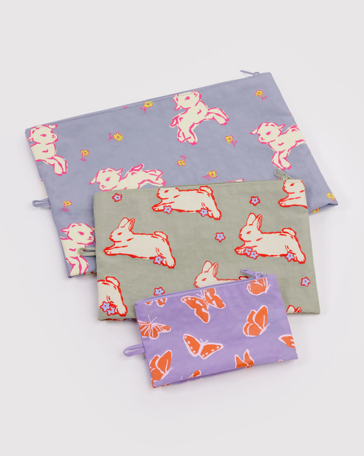 Baggu - Go Pouch Set | Spring Animals