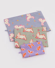 Baggu - Go Pouch Set | Spring Animals