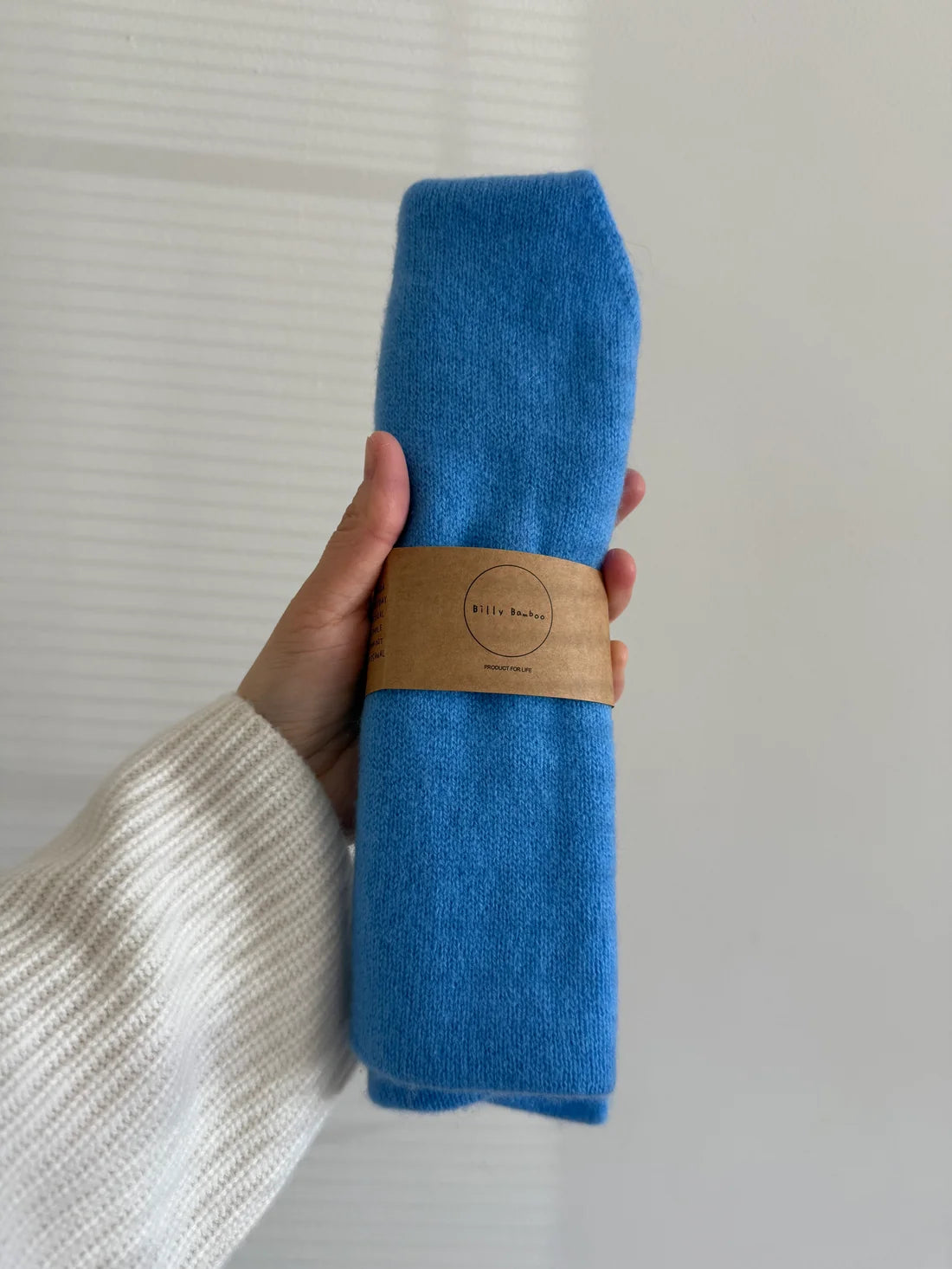 Billy Bamboo - Cashmere Cravat Scarf | Baby Blue