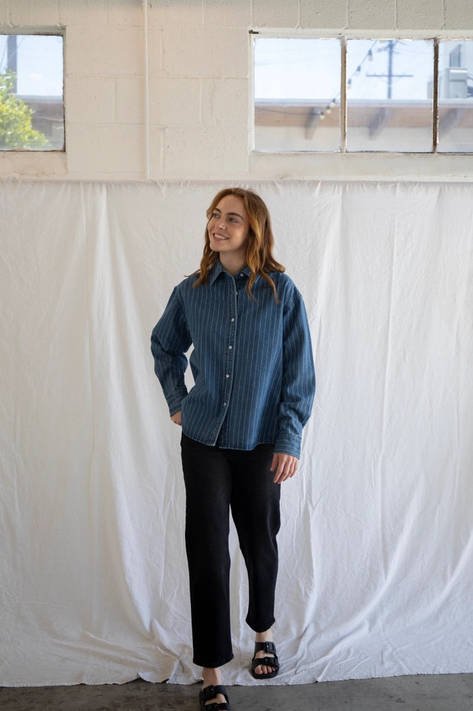 Things Between - Scottie Button Down | Denim