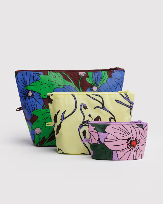 Baggu - Go Pouch Set | Poppy Mix