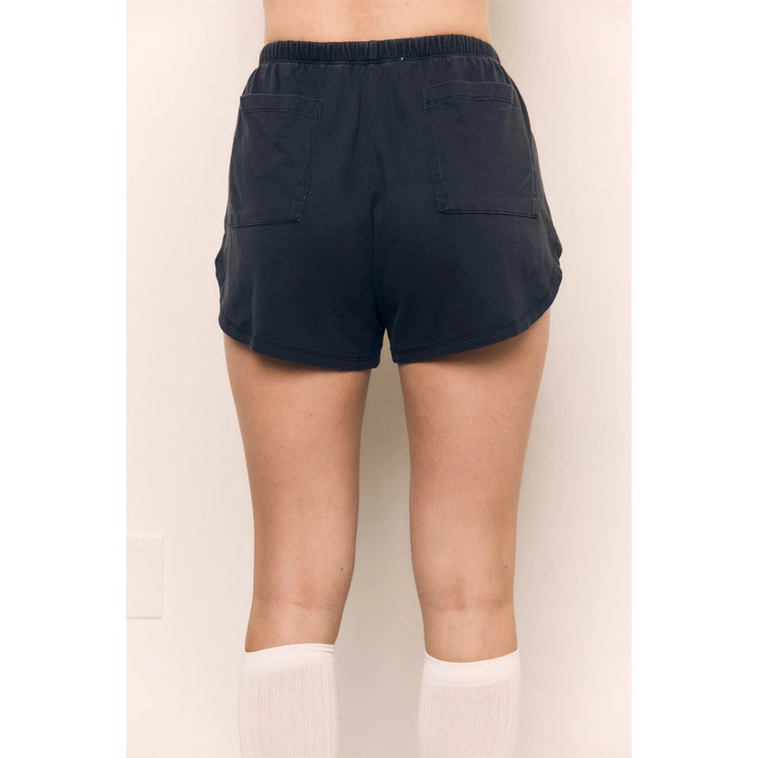 Blank Lab - Cotton Jersey Dolphin Short | Black
