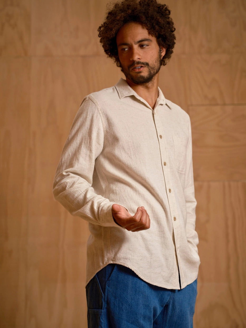 Mollusk - One Pocket Shirt | Natural Flannel
