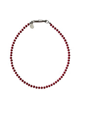 CÉLAÉL - Red Coated Glass Bead Necklace