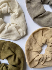 Eco Raw Studio - Raw Silk Naturally Dyed Hair Scrunchies: Terra Cotta
