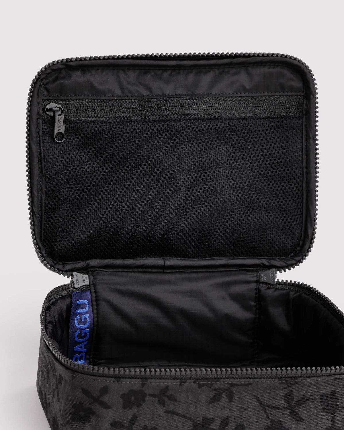 Baggu - Small Cosmetic Case | Charcoal Ditsy Floral