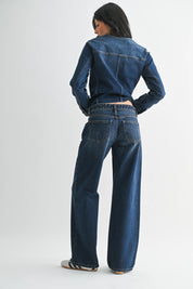 Just Black Denim - Baggy Wide Leg | Dark Denim