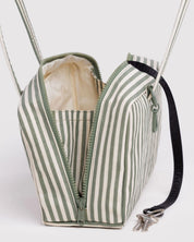 Baggu - Nylon Bowler Bag | Sage Stripe