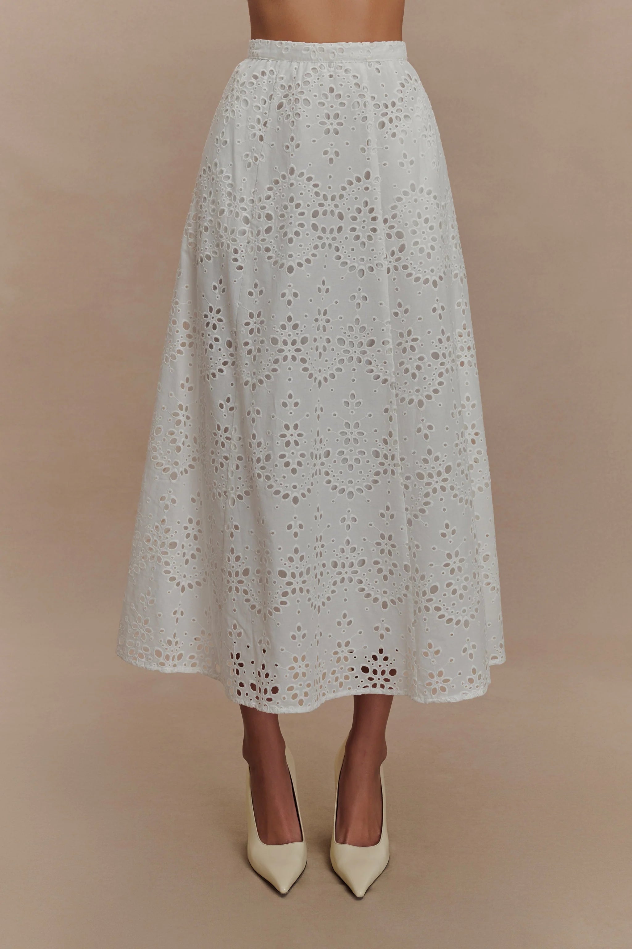 Meshki Arla Broderie Midi Skirt (M)