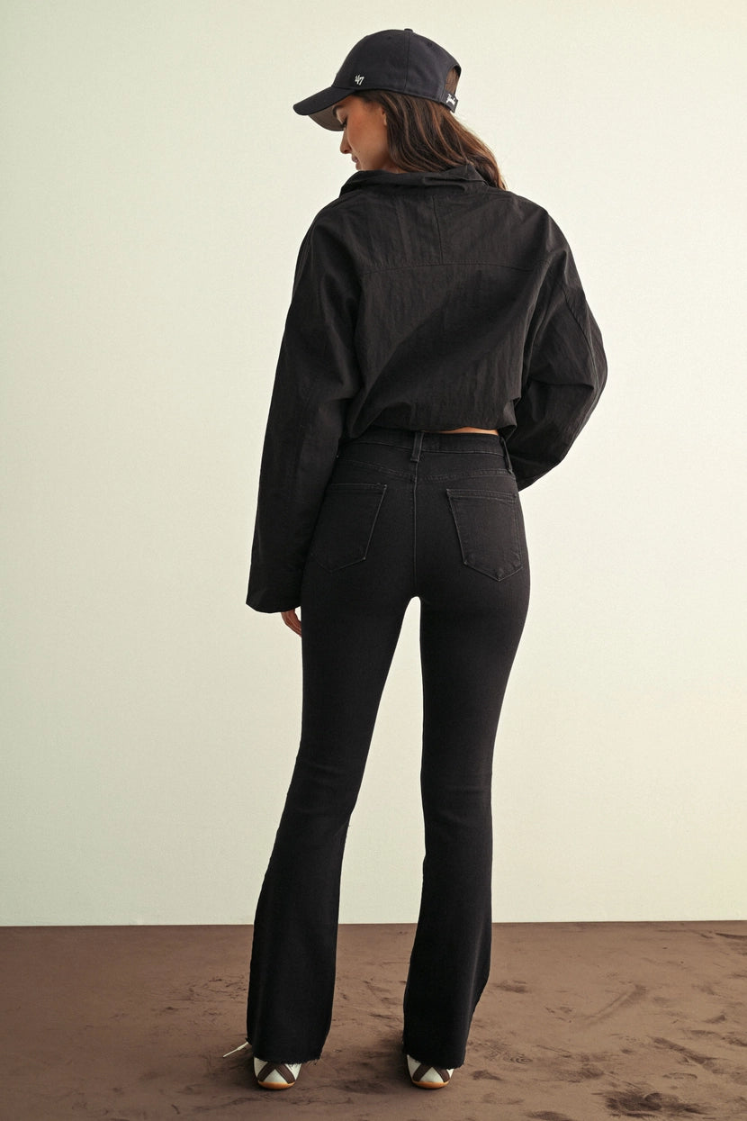 Just Black Denim - Slim Bootcut with Scissor Cut | Black