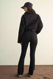 Just Black Denim - Slim Bootcut with Scissor Cut | Black
